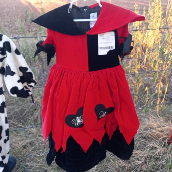 Size 4 Girls Rare "Queen of Hearts" Costume/DressUp Dress - Picture 7 of 10